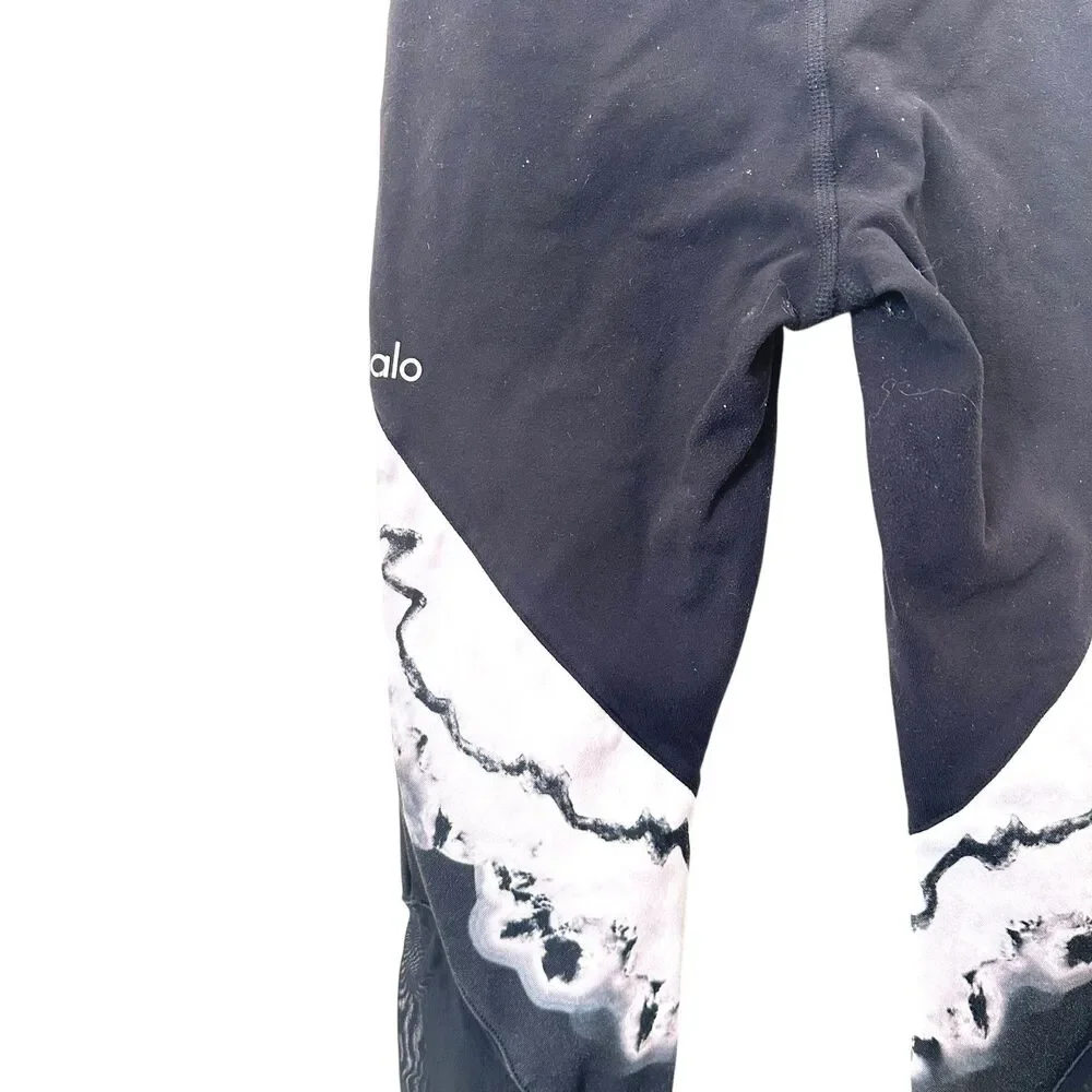 ALO YOGA Verse High Waist Leggings Black‎ Zinc X-Small